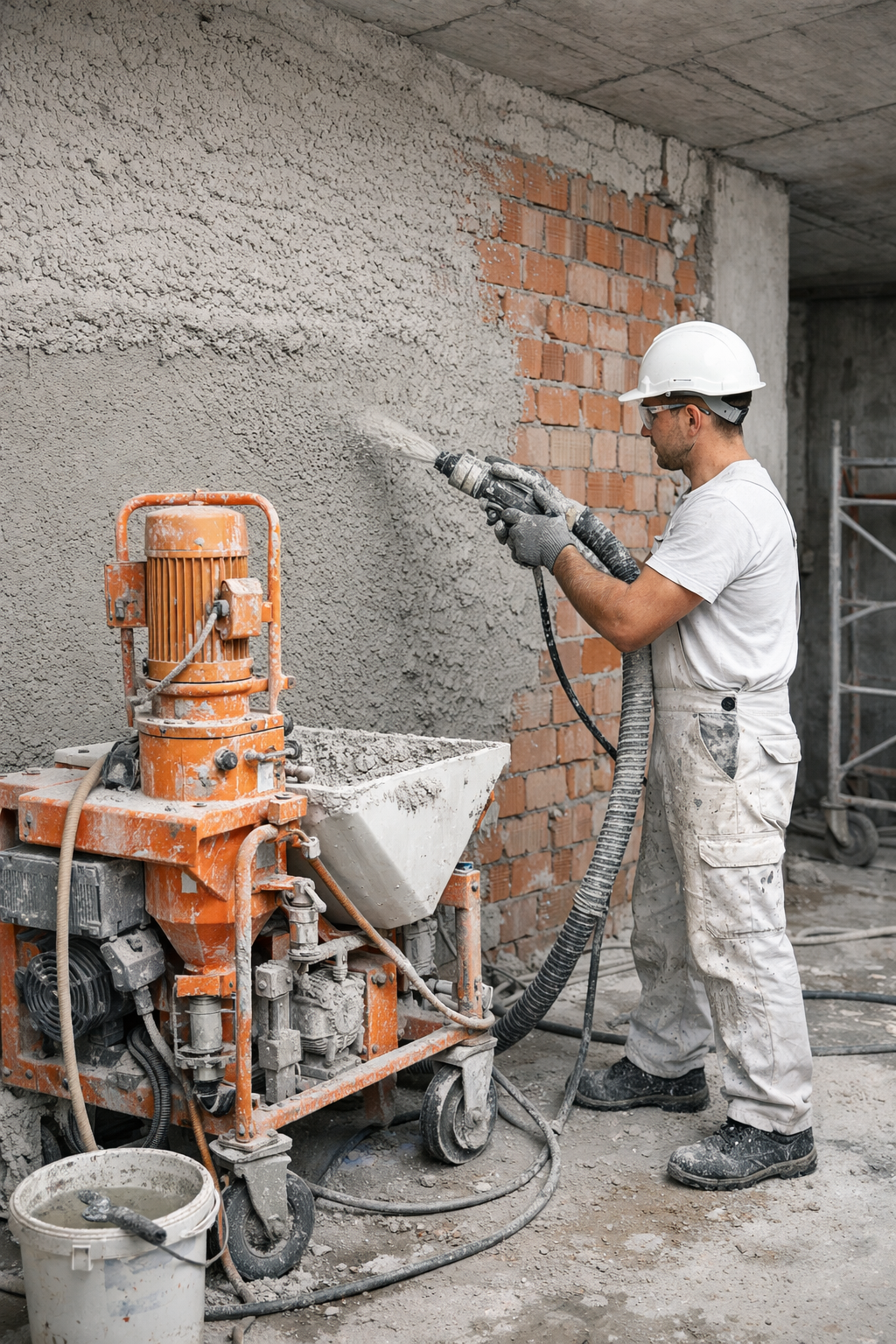 механизированная штукатурка